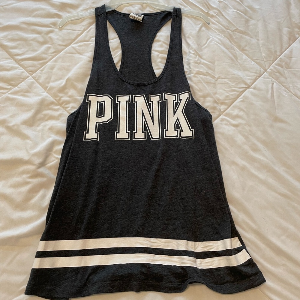 PINK grey tank top